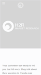 Mobile Screenshot of h2rmarketresearch.com